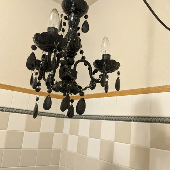 IKEA Black Chandelier #2 - Picture 2 of 6